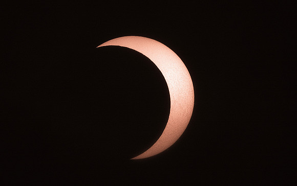 The Sun in Ha During an Eclipse